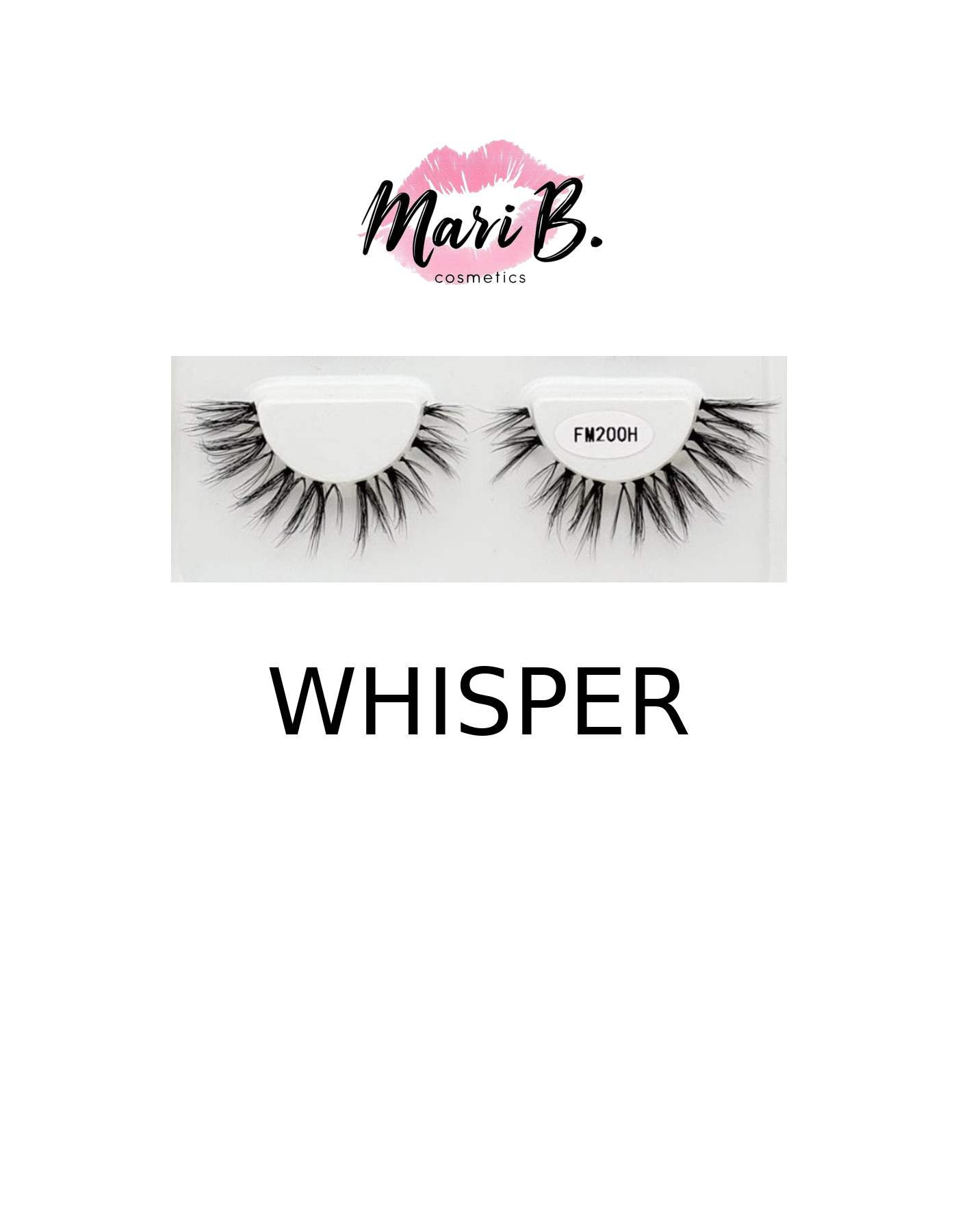 “Whisper” Pre-Mapped Single Lash Cluster